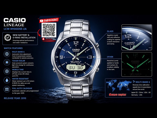 Casio Lineage LCW-M100DSE-2A Service | New Battery & O-Ring
