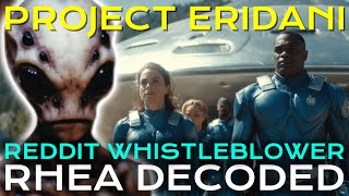 Project Eridani Reddit Whistleblower Tells All — Rhea & The Council’s Breakaway Civilization