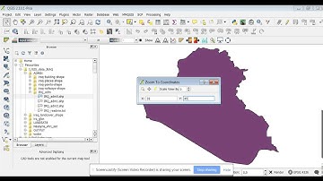 Zoom to coordinate Qgis