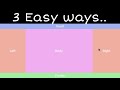 How to create Header , left-right side  , body & footer   | Html & CSS | Pranjul tutorials