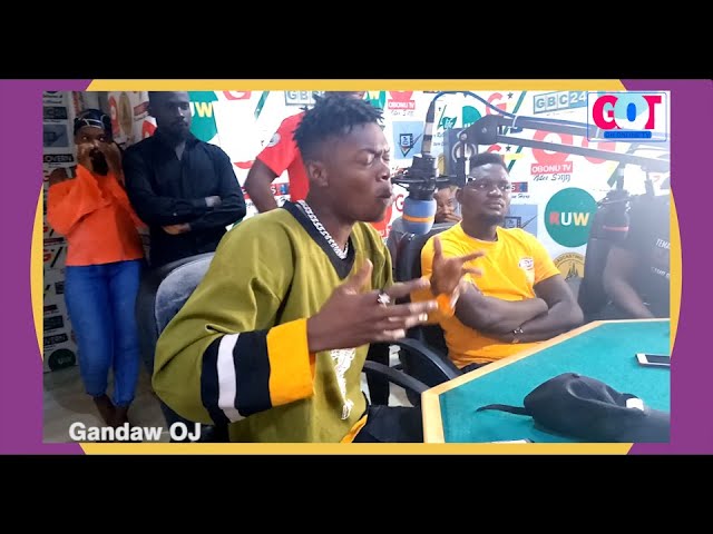Rapper Gandaw Ojay spits fire (freestyle) on Entertainment hub class=