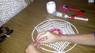 ️ Cómo Tejer Atrapasueños Hexagonal a Crochet #12 ? Parte 2 ? Armado y Adorno con Plumas