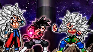 Goku Black SSJ4 OP (New) & Xeno Goku V2 OP (all form) VS Goku MUI 5 OP in Jump Force Mugen