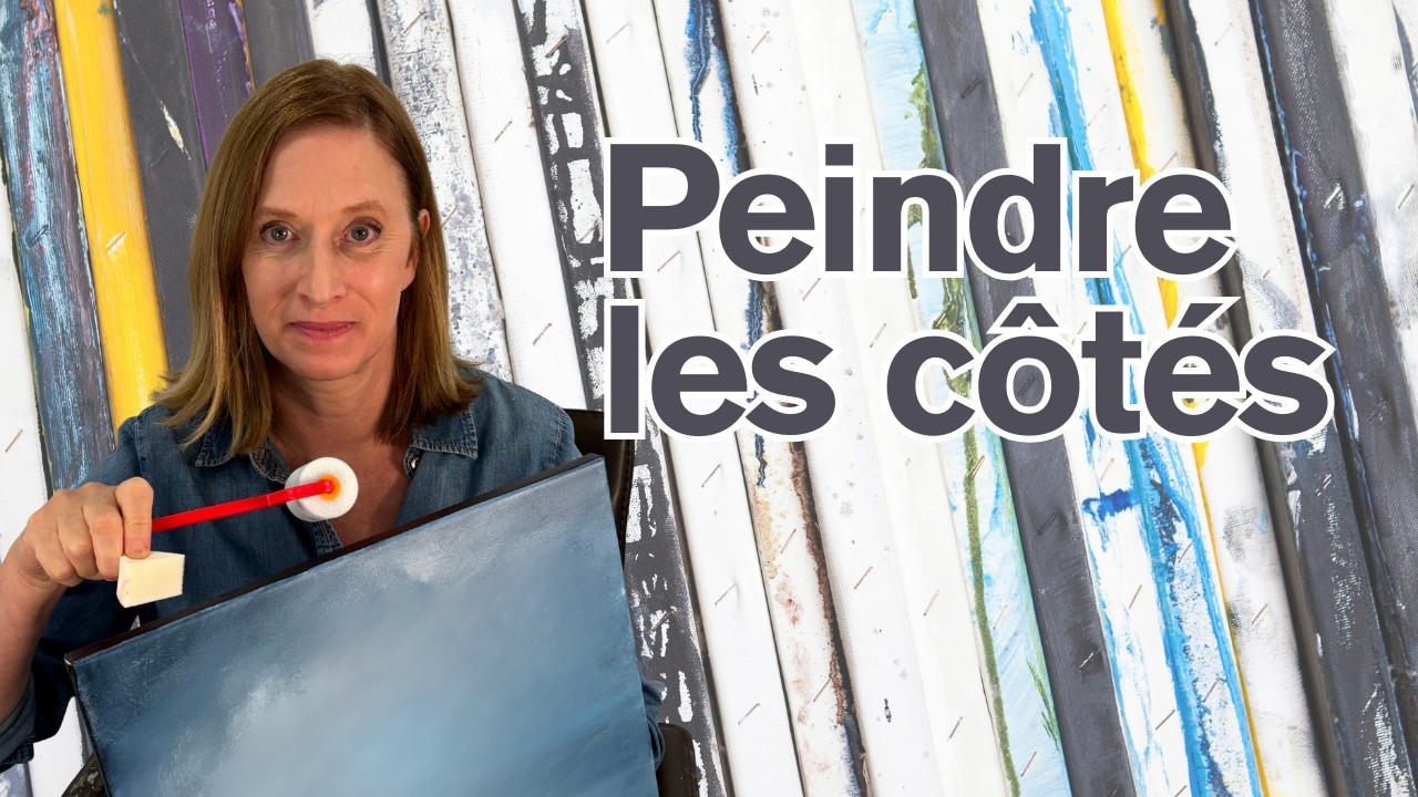 Comment peindre les côtés d'une toile