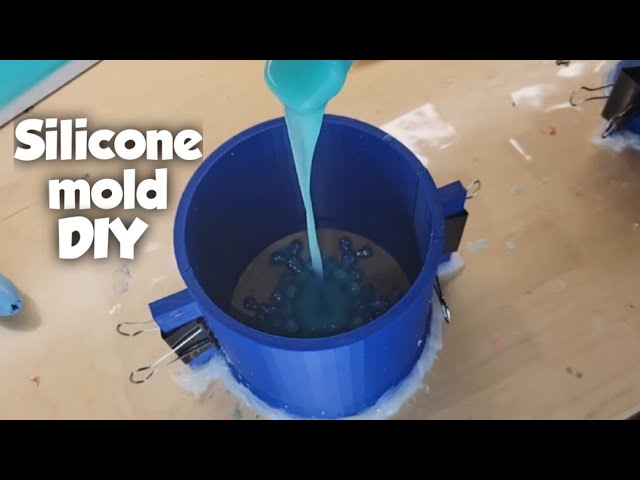 How to make silicone molds step by step / making a silicone mold of a resin  snowflake 