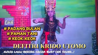 Padang bulan_paman tani_keok-keok//tari pendet live janger defitri krido utomo gb.