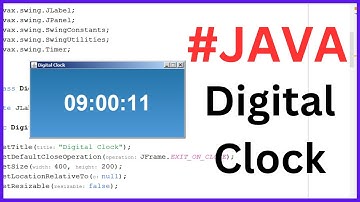 Java Project Tutorial - Create Digital Clock In Java Netbeans - With Source Code