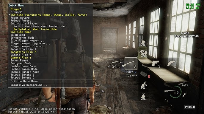 The Last of Us Part I New Mod Unlocks Debug Menu With Tons Of Options