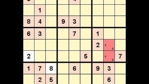 How to Solve New York Times Sudoku Hard December 13, 2020 - v1 - Hidden Pair