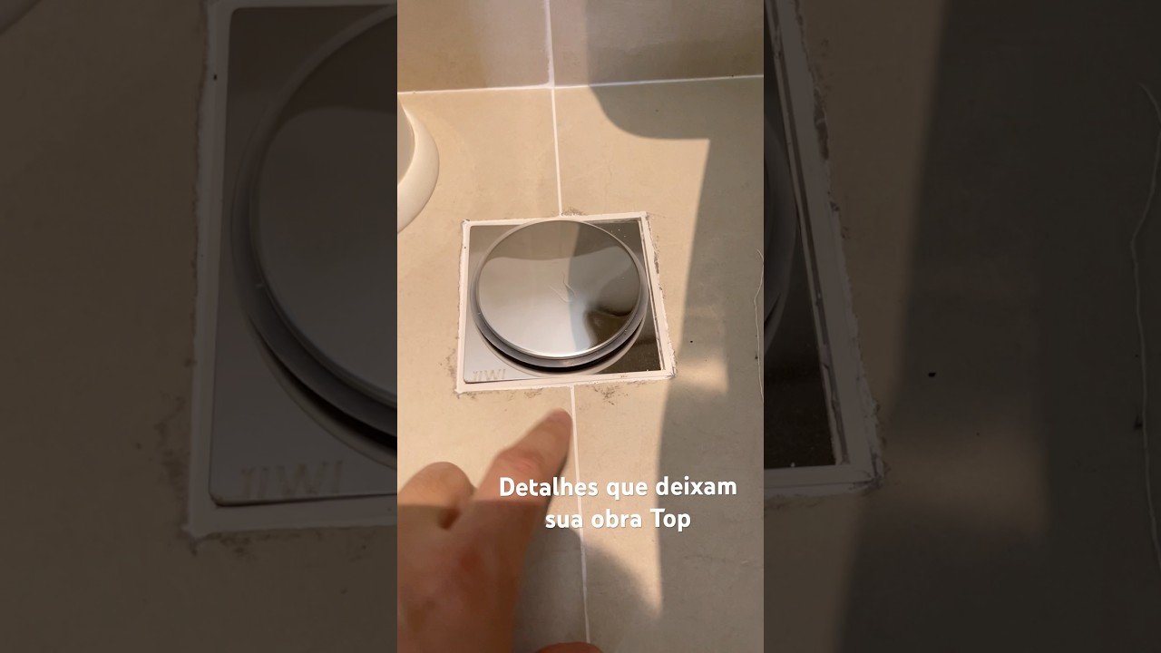 Troca de ralo e de grelha por ralo com sistema de fechamento automático 