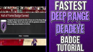 FASTEST EASIEST HOF DEEP RANGE DEADEYE TUTORIAL|NBA 2K17 MYCAREER