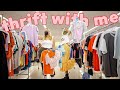 COME THRIFT WITH ME FOR SUMMER &amp; A LITTLE BIT FOR FALL ✨ try on thrift store haul ✨