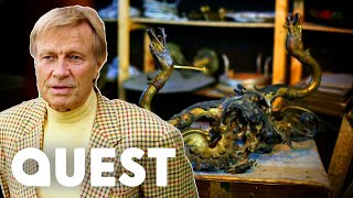 Drew Visits A Vintage German Castle With Swan Shaped Lamps | Salvage Hunters