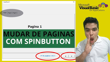Aprenda a criar comando para mudar as paginas do controle multipage atraves do spinbuttons, Aula VBA
