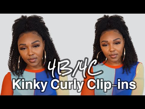 video about Clip in Hair Extension Kinky Curl