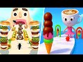 Sandwich Runner 🆚 Stacky Ice Cream Runner🌻🧿🌺🌈Max Levels Walkthrough Android IOS Update Gameplay 2115