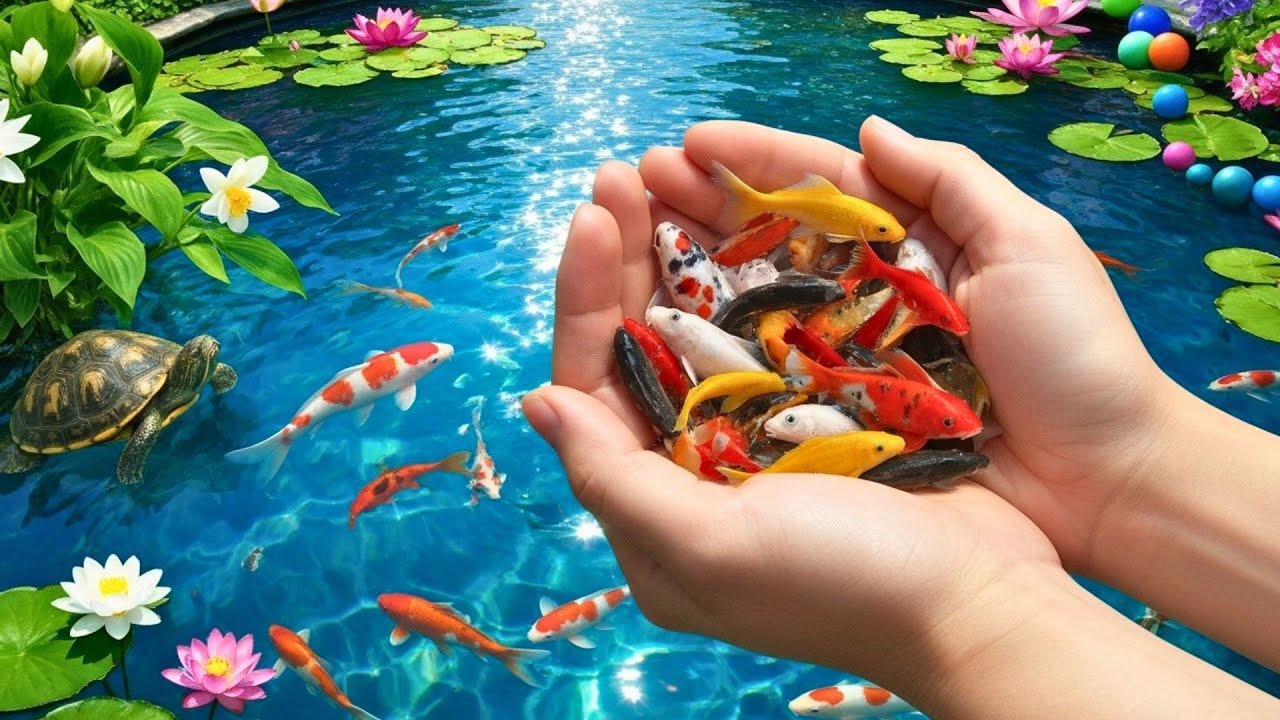 Unboxing, catching fish, veil tail, blakat fish, koi fish, spade tail, goldfish type