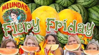 Like it SWEET or SPICY!? Melinda's Chili Dusted Gummy Watermelon & Peach Rings - Fiery Friday!