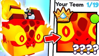 I Hatched 100 DRAGON EGGS To GET TITANIC FIRE DRAGON in Roblox Pet Simulator 99..
