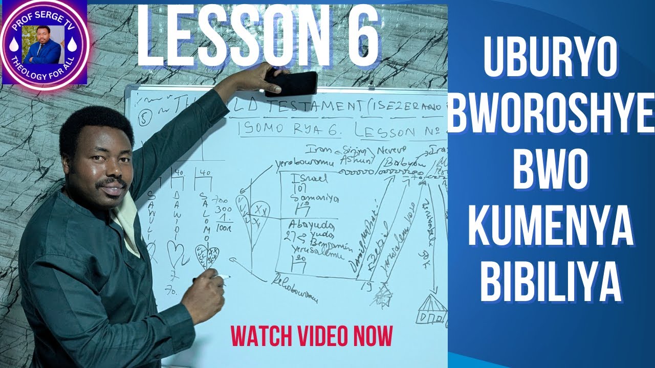 LESSON 6: UNDERSTAND HOW THE KINGDOM OF ISRAEL WAS DIVIDED INTO TWO ( SYMBOLICALLY EXPLAINED)