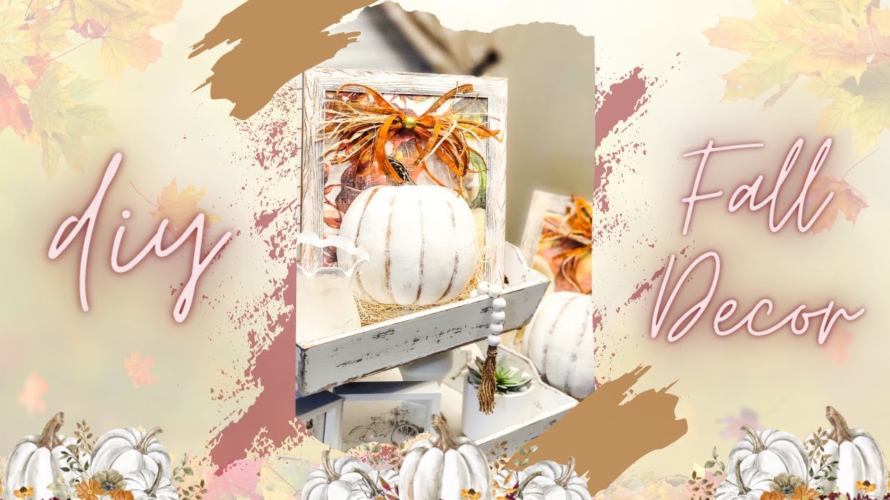 🍂2022 Fall Craft Decor🍁Dollar Tree Pumpkin into Fall Decor🍁Simple & Easy DIY Fall Decor 🍂