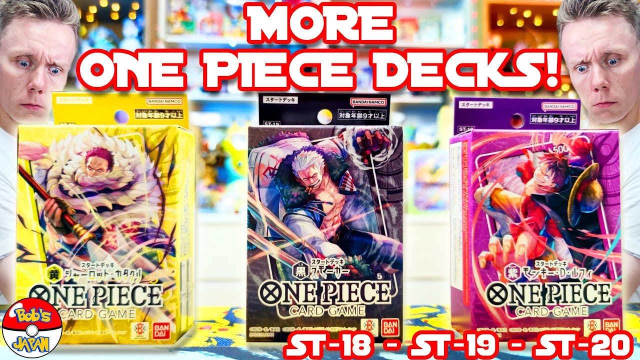 More NEW One Piece Card Game Decks! Luffy, Katakuri, and Smoker in