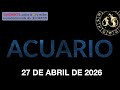 Horóscopo Diario - Acuario - 27 de Abril de 2026.