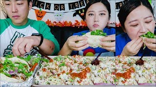 x3 Chipotle Burrito Bowl + x4 Tacos Mukbang!!