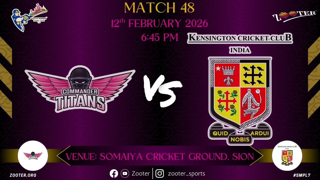 COMMANDER TITANS VS KCC INDIA | SMPL 7.0 | MATCH 48 | DAY 34