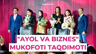 "Ayol va Biznes" Gala Award Mukofoti Taqdimoti