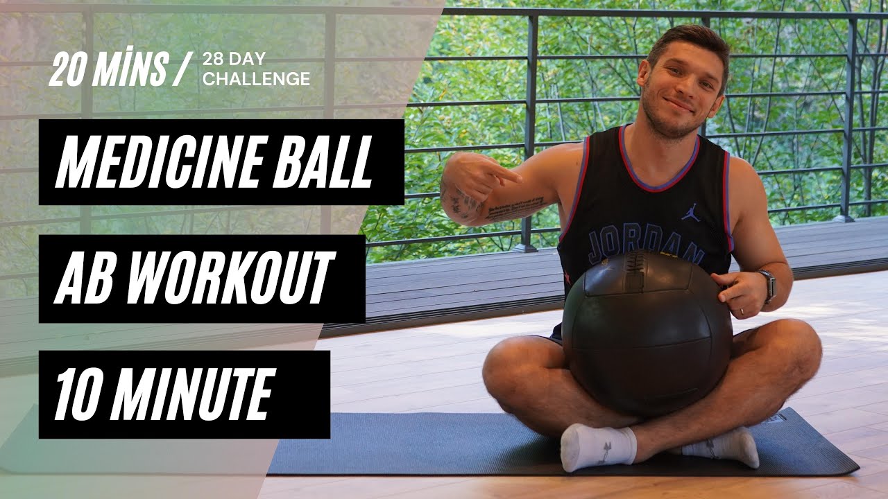 10 минут тренировки пресса с медицинским мячом: сделайте свой живот привлекательным!