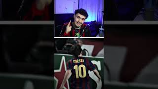 Messi scoring 4 goals against arsenal in champions league #football #shorts