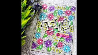 Unity Quick Tip: Colorful Daisy Card with Die Cut and Foiled Sentiments