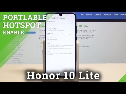 How to Enable Portable Hotspot in HUAWEI Honor 10 lite - Network Access Point