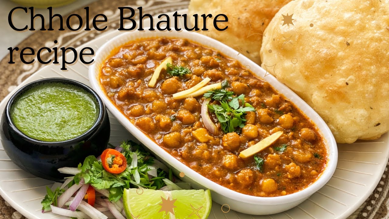 Street Style Chhole Bhature Recipe 😋 | Crispy Bhature & Spicy Chhole at Home