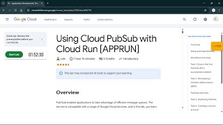 Using Cloud PubSub with Cloud Run [APPRUN] | #qwiklabs | #coursera #CLI