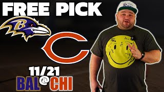 Information Bears vs Ravens | Free Week 11 NFL Football Picks Today | BAL @ CHI Sunday Betting | Kyle Kirms News