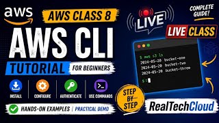 AWS CLI Tutorial in Hindi | Install, Configure & Run Commands | AWS Class 8 | AWS Full Course 2026