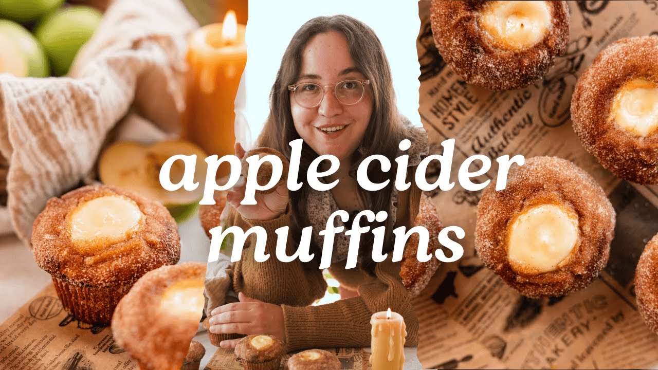 Apple Cider Muffins with Cheesecake Filling