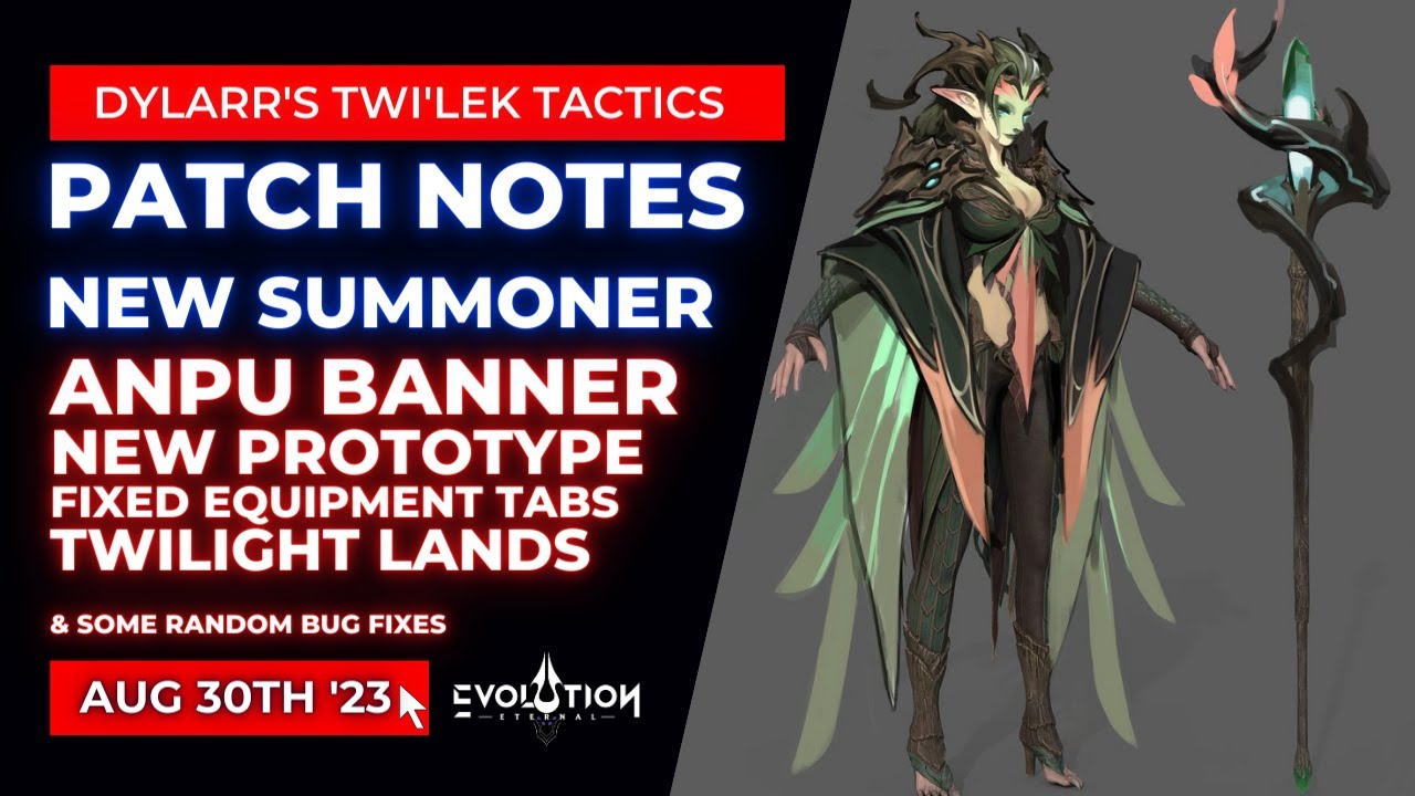 Let's Discuss the Eternal Evolution Patch Notes | NEW SUMMONER DPS | Aug 30th '23