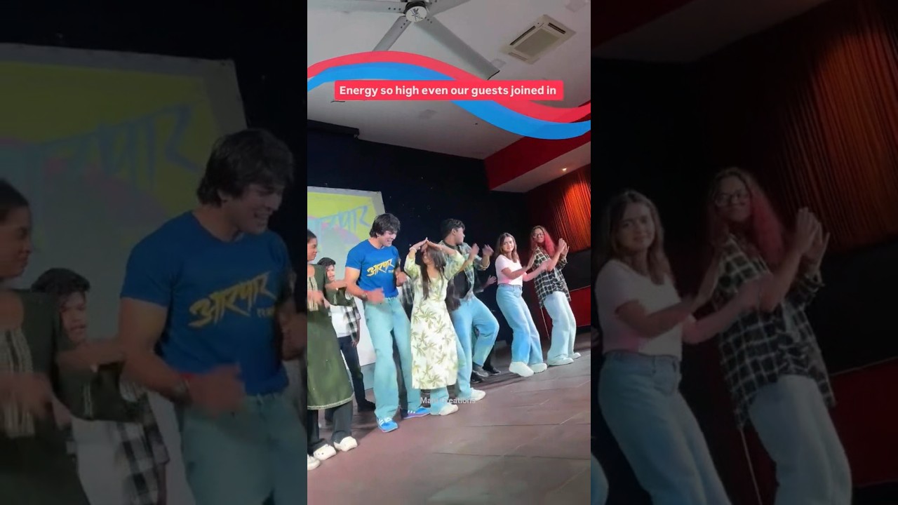 Hruta Durgule & Lalit Prabhakar at Pillai College, 'Aarpar' Movie Promotion 