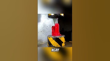 Máy ép thủy lực mạnh đến mức nào? #khampha #shorts