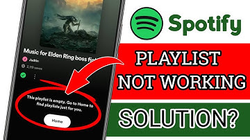 Spotify Not Working | How To Fix Spotify laylist Empty | This Playlist ls Empty Spotify roblem