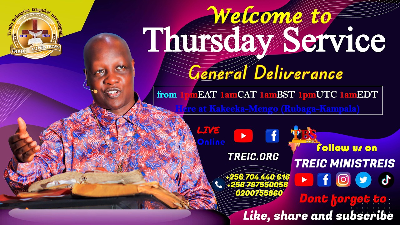 #TBSTV​#TREICMinistries Thursday Live Broadcast|Pr.Johnson Kato Muwanguzi |05-03-2026