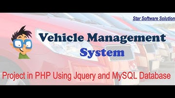 Vehicle Management System Project in PHP using jQuery Mysql Database  Part 3