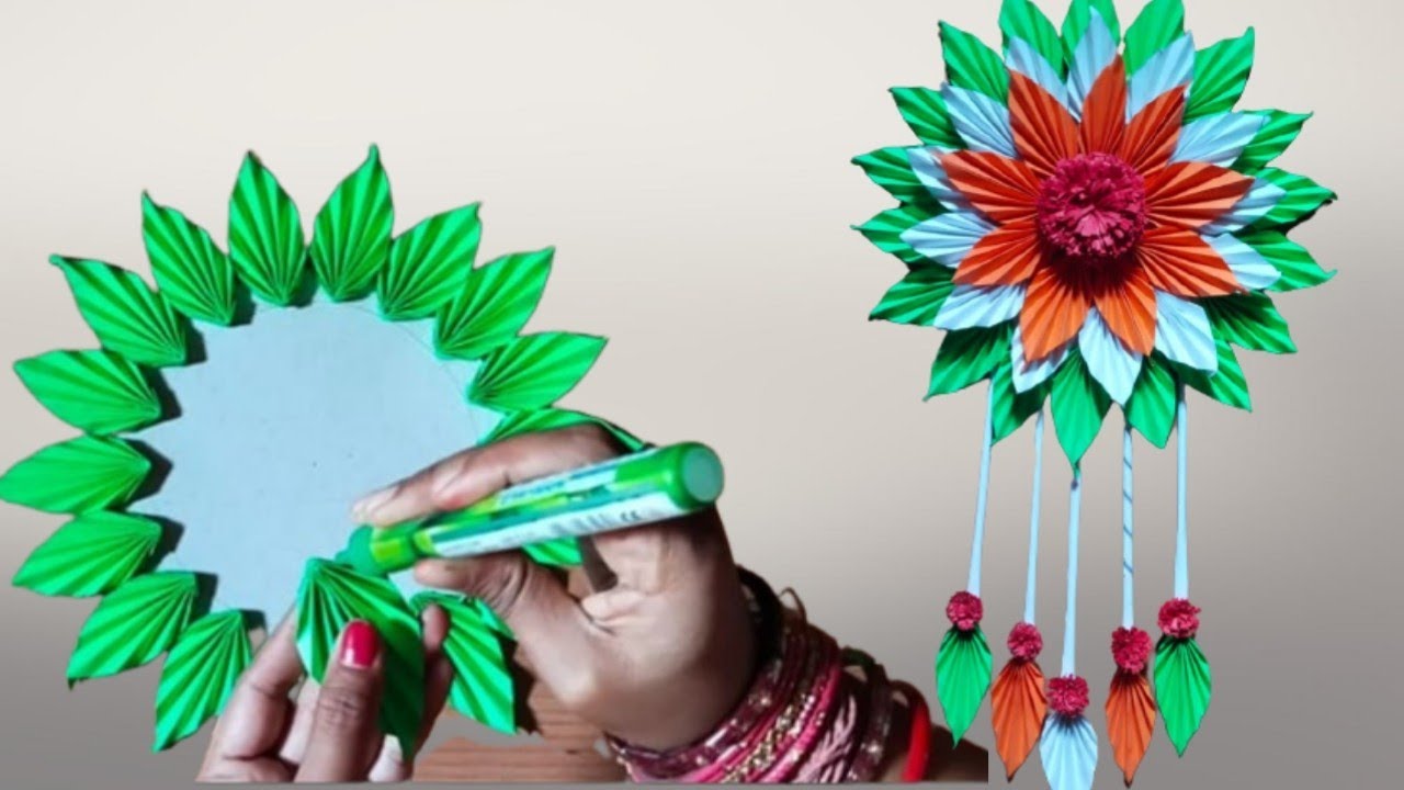 Wall Hanging Paper Craft!! Diwali Decoration Ideas ! Hand Made Paper