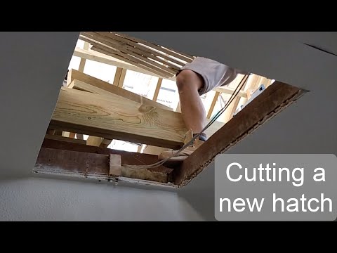 How to cut a loft hatch/opening