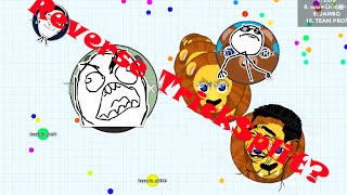 Agar.io Teaming | Reverse TrickSplit | SplitRun