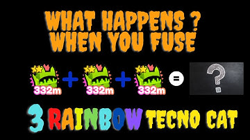 WHAT HAPPEN WHEN YOU FUSE 3 RAINBOW TECHNO CAT IN PET SIM X (ROBLOX!!!)