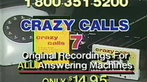 1980s Crazy Calls Answering machine gag cassette.